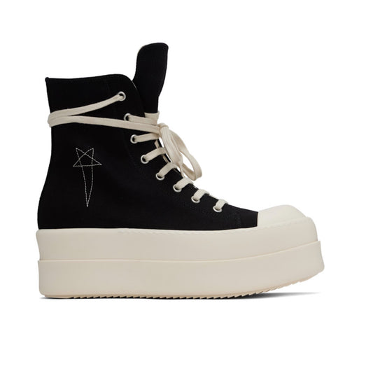 Rick Owens DRKSHDW Black Hollywood Double Bumper Sneakers